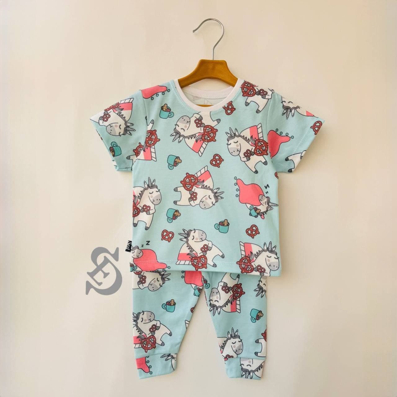 ست راحتی بچگانه پنبه طرح یونیکورن