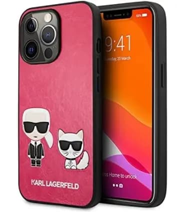 قاب کارل گربه چرمی لاگرفلد موبایل آیفون iPhone 13 Pro