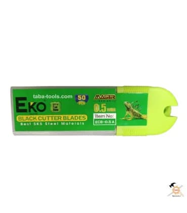 تیغ کاتر بزرگ مشکی ECB-0.5A اکو 50 عددی