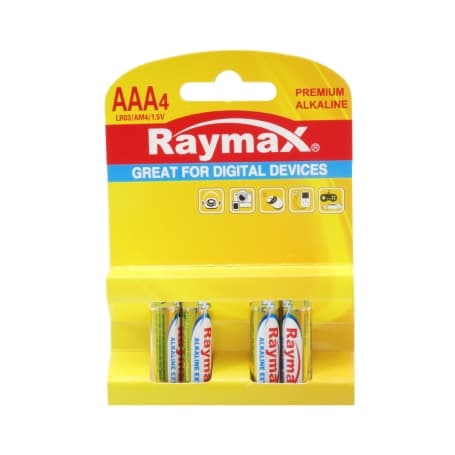 باتری نیم قلمی آلکالاین چهارتایی مارک Raymax