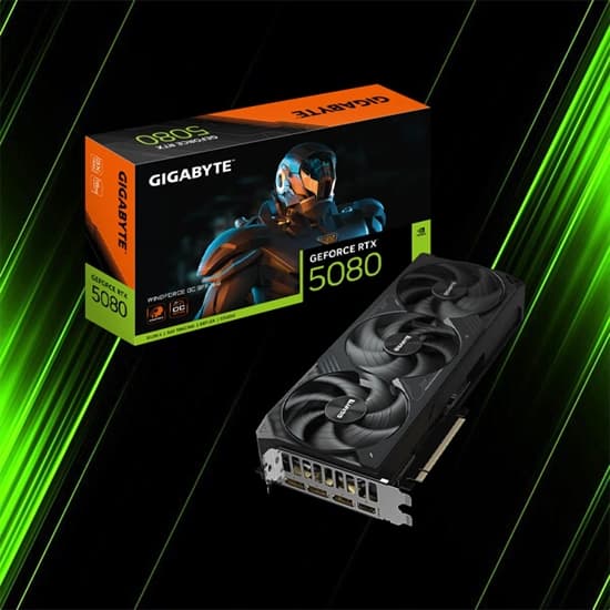 کارت گرافیک گیگابایت RTX 5080 WINDFORCE OC SFF 16G
