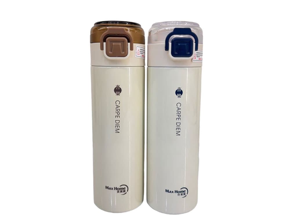 فلاسک استیل حجم 500 میلی لیتر آسان نوش همراه با توری صافی و دسته کوتاه DIYI