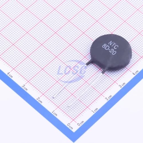 ترمیستور NTC 8D-20 حرارتی 8 اهم 6 آمپر