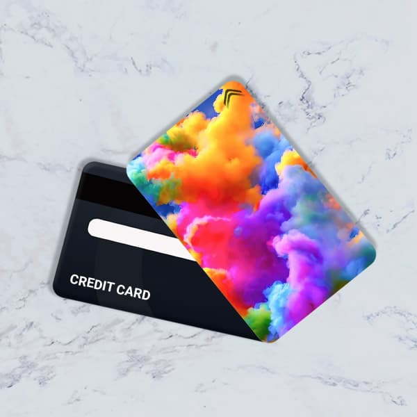 استیکر کارت بانکی مدل فانتزی رنگی کد CAE365-K