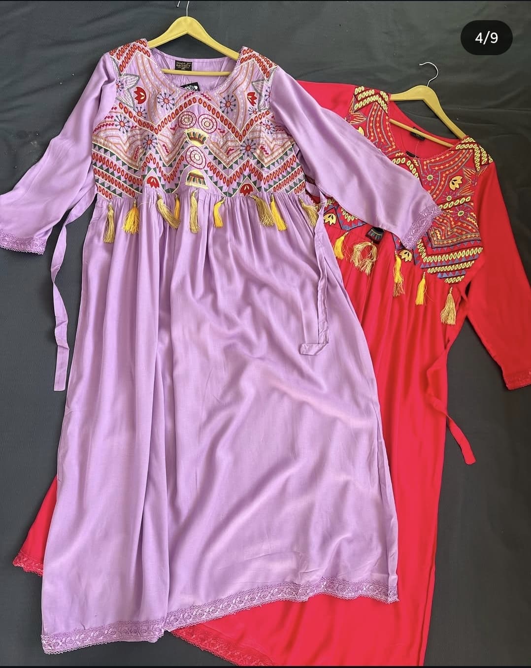 پیراهن سنگشور گلدوزی شده هندی کد ۵۳۳