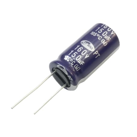 خازن الکترولیتی 150uF / 160V کره ای مارک SAMWHA