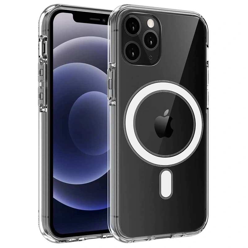 قاب اورجینال مگ سیف برای گوشی IPHONE 11 Pro Max تمام شفاف (پک اپل استوری)