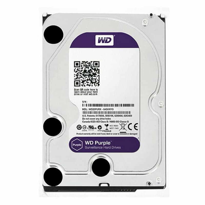 هارد دیسک اینترنال 3.5 اینچ وسترن دیجیتال مدل Purple 256MB ظرفیت 4 ترابایت