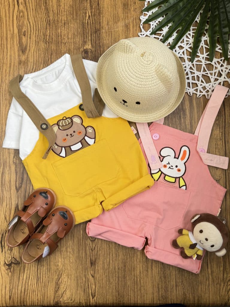 ست تیشرت و بیلر شلوارکی رنگی