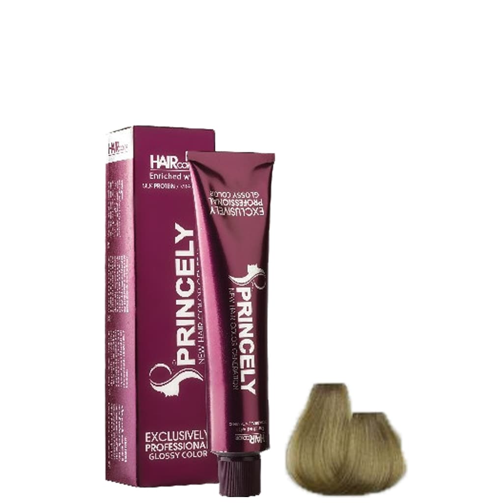 رنگ مو پرنسلی شماره 9.7 بلوند زیتونی خیلی روشن حجم 120 میلی لیتر