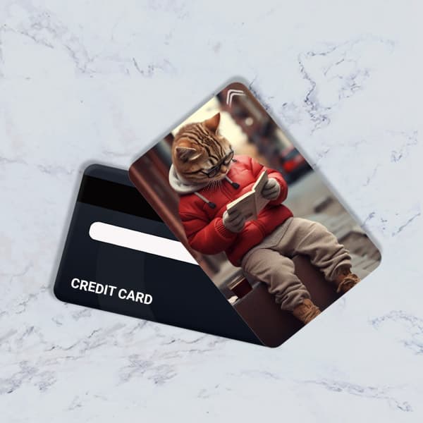 استیکر کارت بانکی مدل فانتزی گربه کد CAD50-K