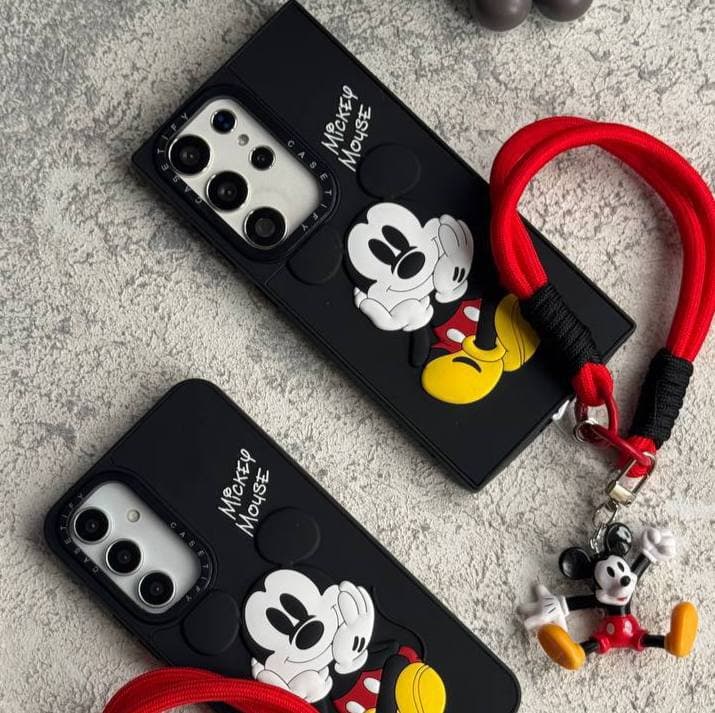 قاب موبایل میکی موس برجسته سیلیکونی بدون بندست - کد (۷۵۳۴۸)