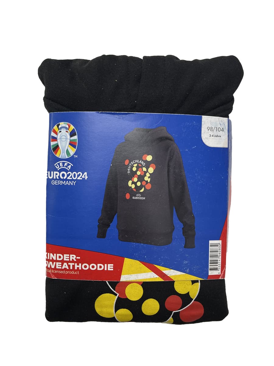هودی ورزشی بچه گانه مشکی برند EURO2024 کد va1573