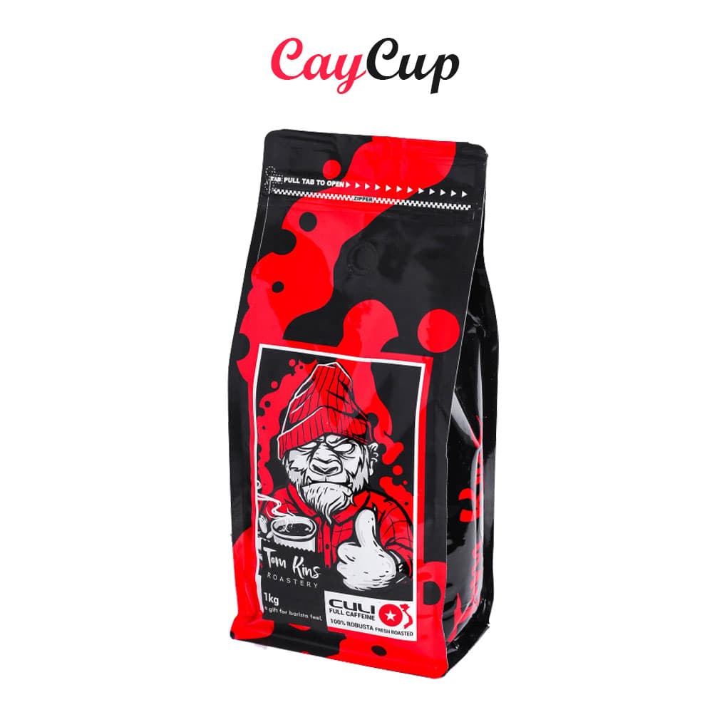 دانه قهوه 100% روبوستا کولی قرمز تام کینز 1000 گرم