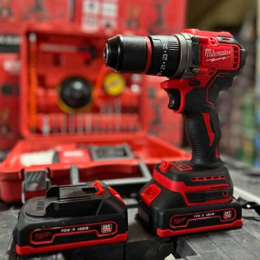 دریل شارژی سه نظام فلزی میلواکی مدل 36V