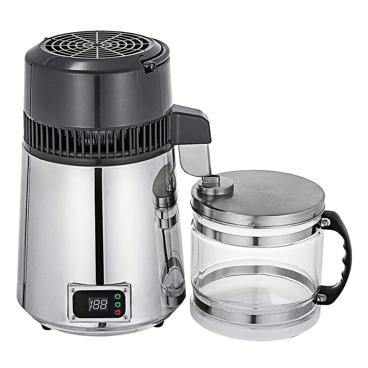 دستگاه تقطیر برقی 4 لیتری تمام استیل مدل +steam-s ترموستات دیجیتال