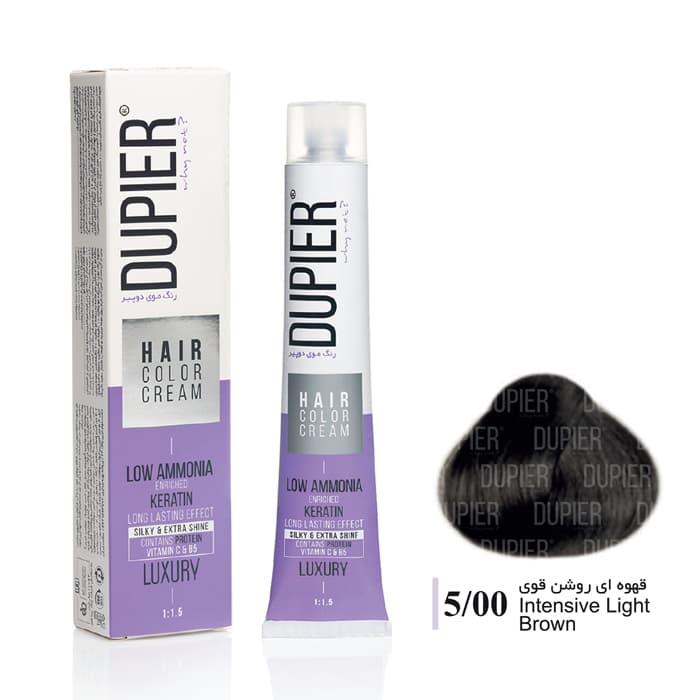 رنگ مو دوپیر قهوه ای روشن قوی 5.00 حجم 100میل