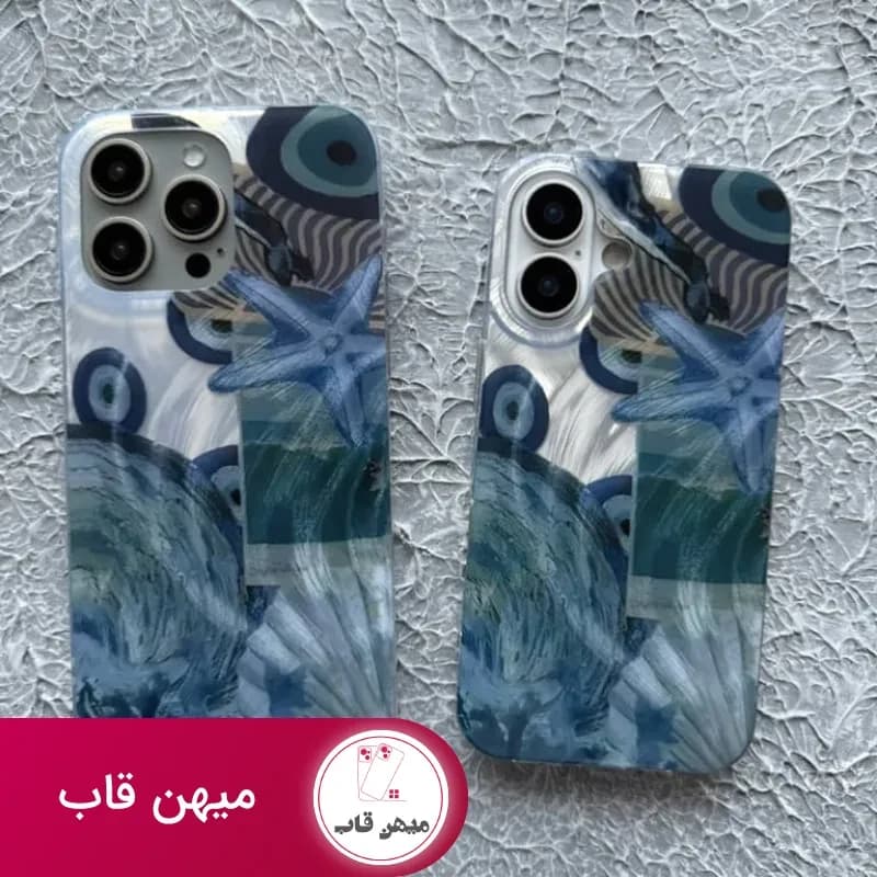قاب گوشی آیفون صدفی ستاره دریایی - کد (۸۵۲۴۴)