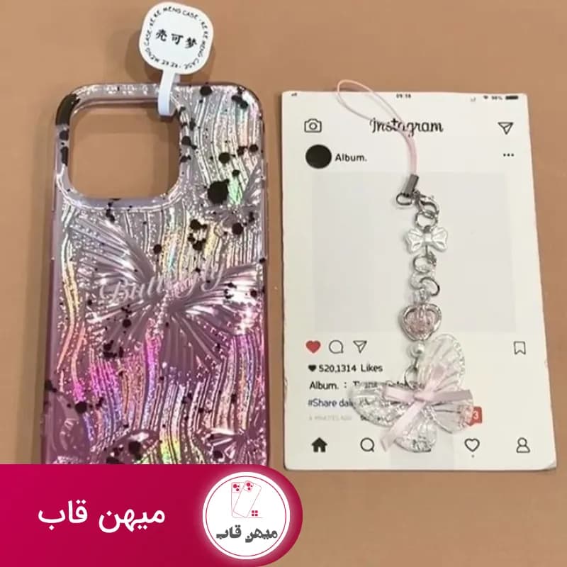 قاب گوشی آیفون butterfly in blood - کد (۸۱۲۰۶)