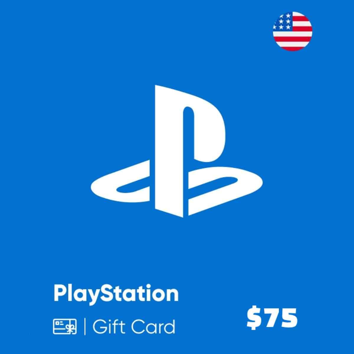 گیفت کارت پلی استیشن آمریکا PSN Gift Card USA $75