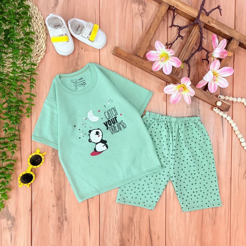 تیشرت شلوارک پاندا و ماه9112