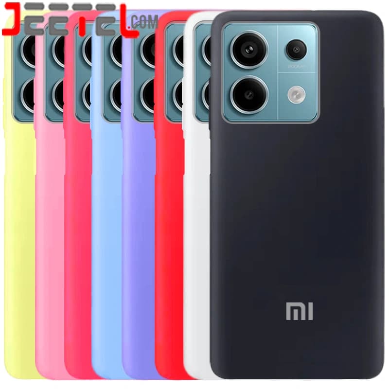 کاور سیلیکونی تک رنگ اورجینال Xiaomi Redmi Note 13 Pro 5G مدل پاک کنی ضدلک (متریال ویتنام)