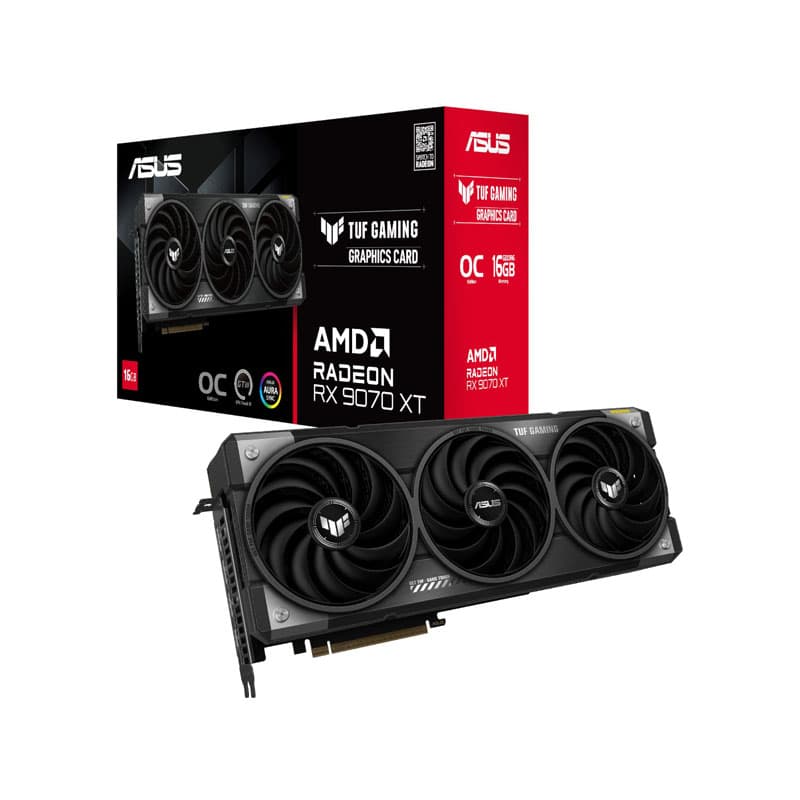 کارت گرافیک ایسوس مدل TUF Gaming Radeon RX 9070 XT OC Edition 16GB GDDR6
