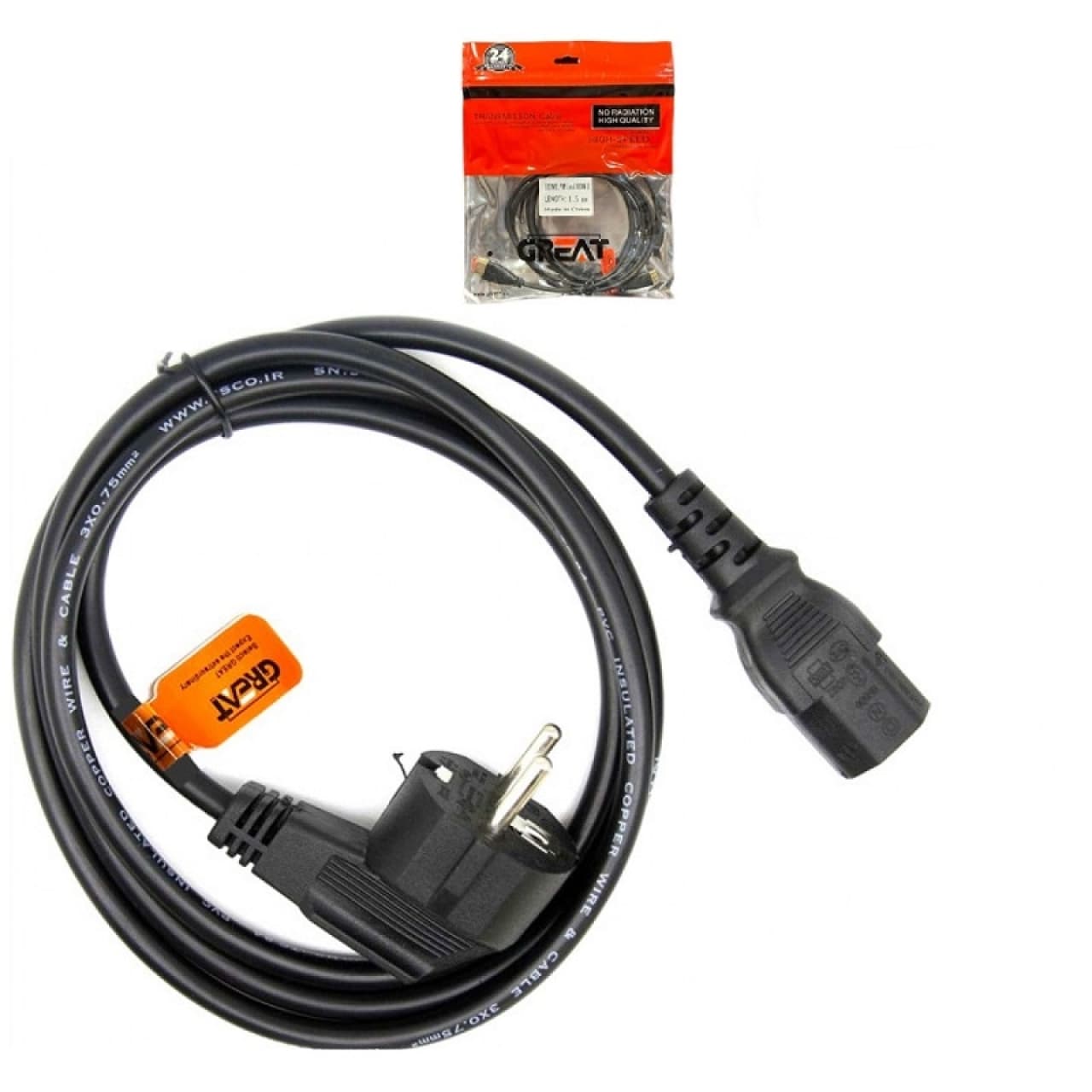 کابل برق GREAT 1/5M