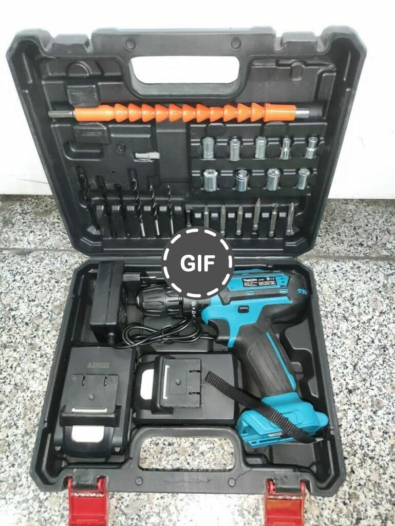 دریل شارژی ۴۸ ولت با لوازم چکشی ماکیتا