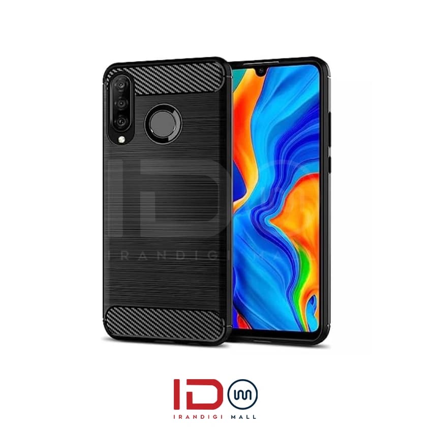 قاب فیبر کربن گوشی هواوی مدل HUAWEI P30 Lite برند rugged armor