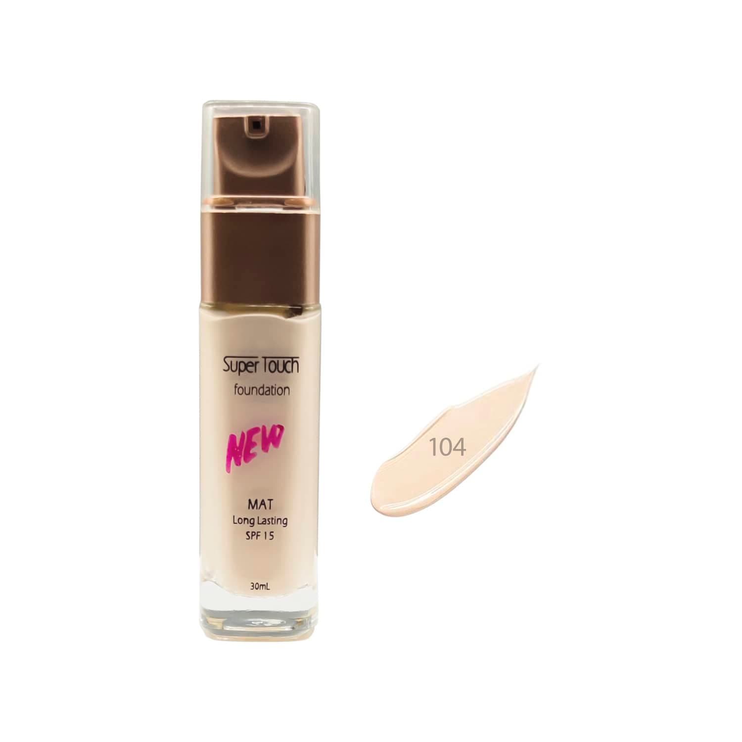 کرم پودر لانگ لستینگ سوپر تاچ شماره 104 حجم 30 میلی لیتر