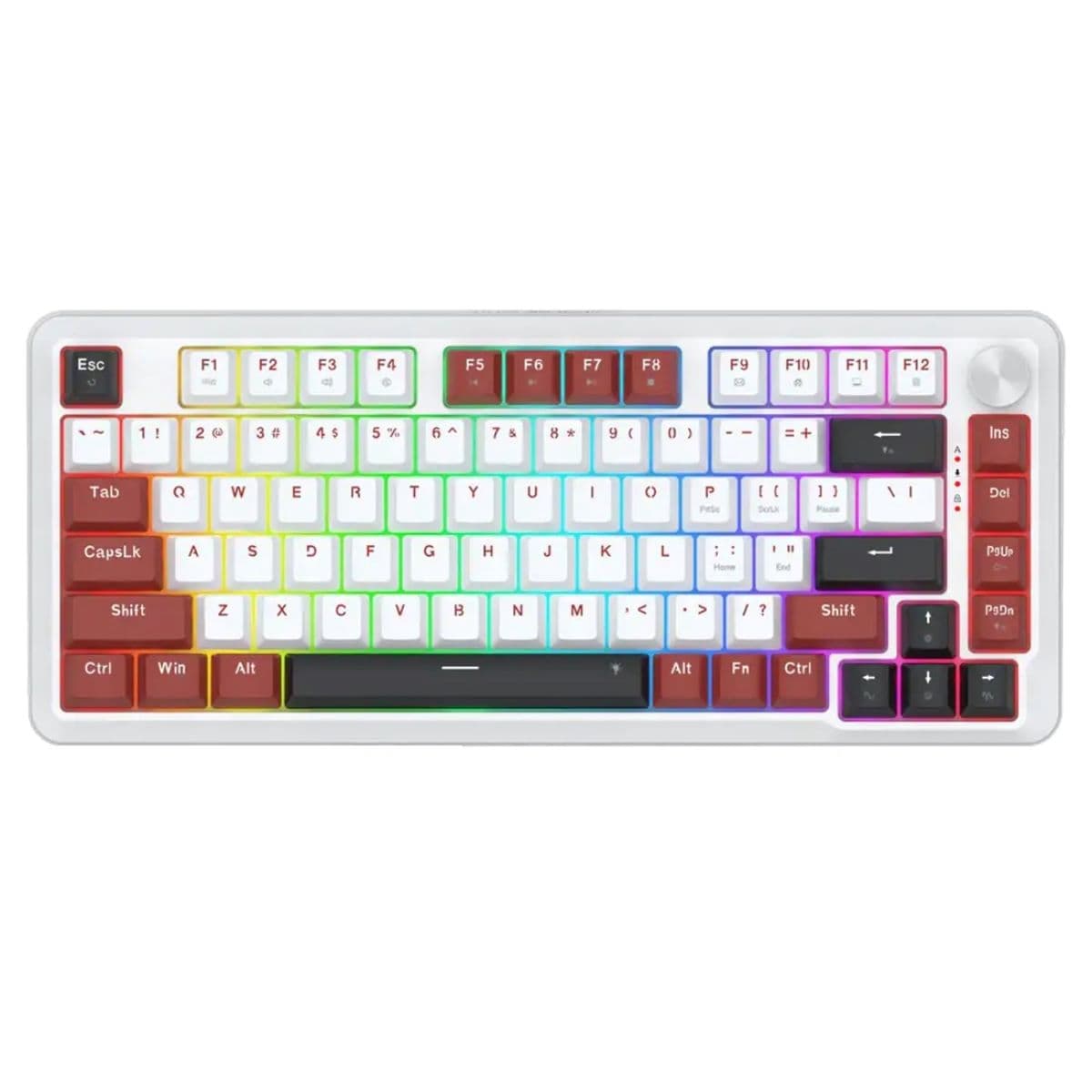 کیبورد Redragon K721 Stormhunter - White Red Black