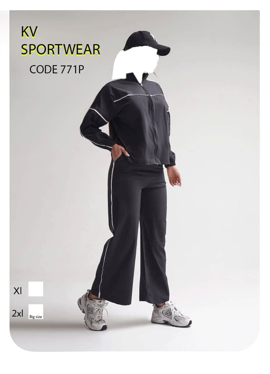 ست سویشرت شلوار بیگ سایز اسپرت ورزشی زنانه کد 003