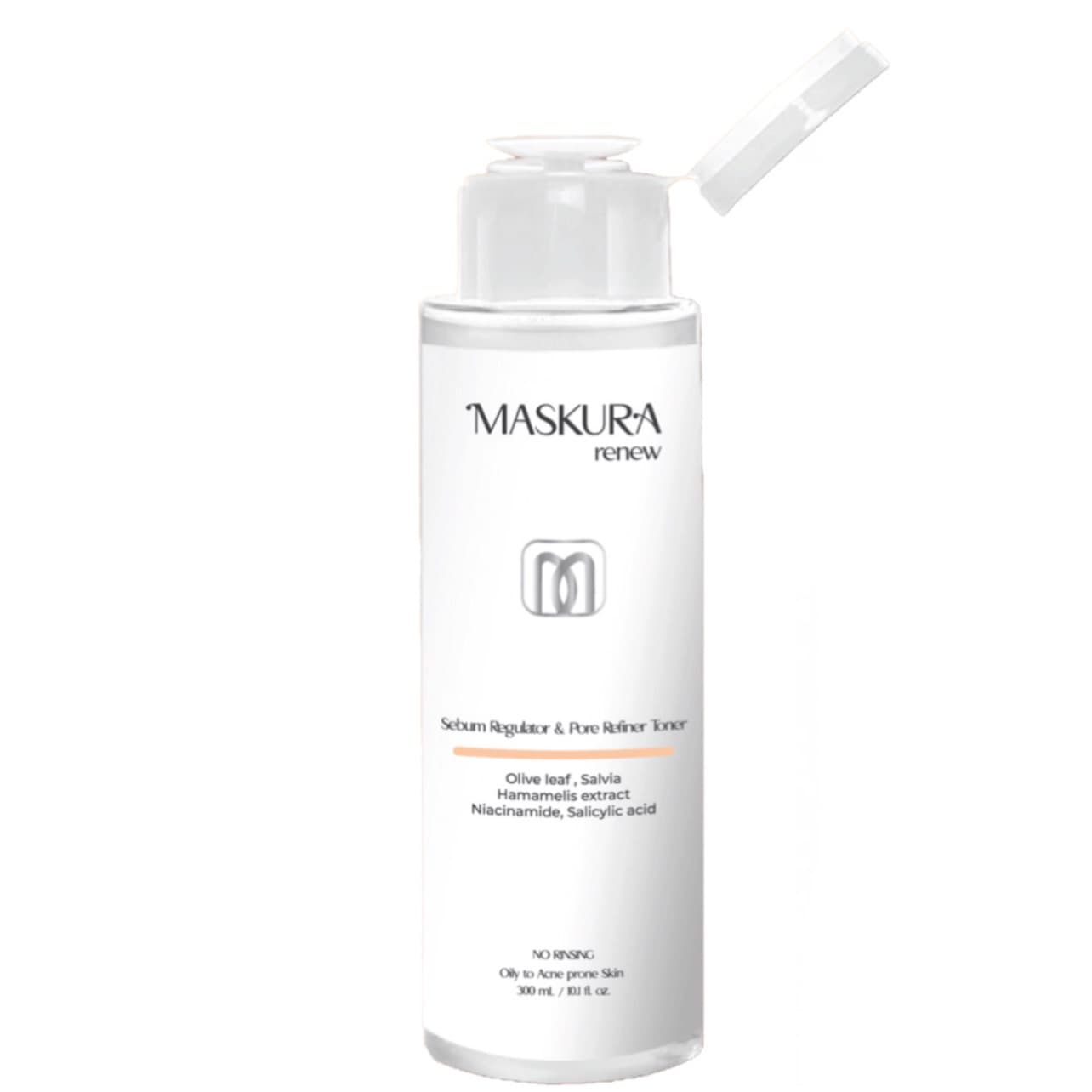 تونر محلول پاک کننده منافذ مناسب پوست چرب ماسکورا maskura