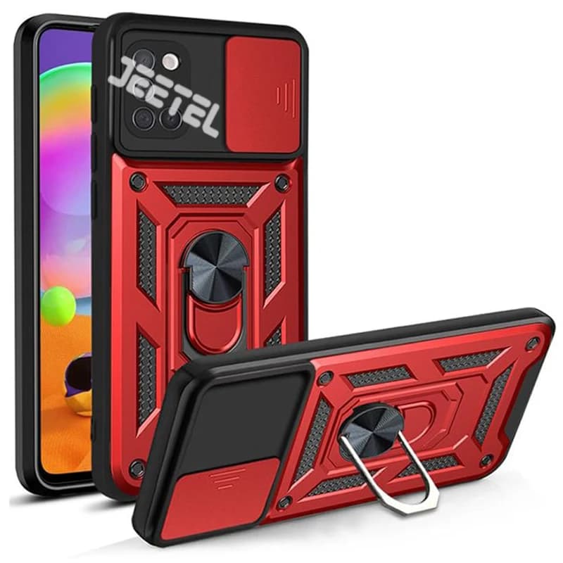 قاب کشویی بتمنی مدل آهنربایی هولدردار برای گوشی Samsung A31 طرح اسلاید آرمور