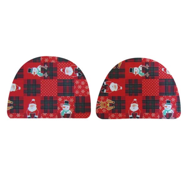 سورل دستگیره قابلمه زمینه قرمز طرح آدم برفی