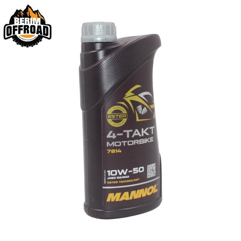 روغن موتور سیکلت چهار زمانه آلمانی MANNOL 10W-50 یک لیتری