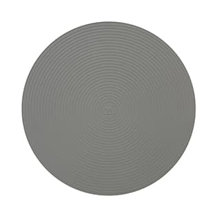 زیر بشقابی گرد سیلیکونی طوسی روندو