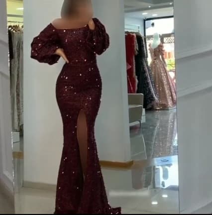 پیراهن مجلسی ماکسی شیک زنانه و دخترانه پولکی ۱۴۲۲