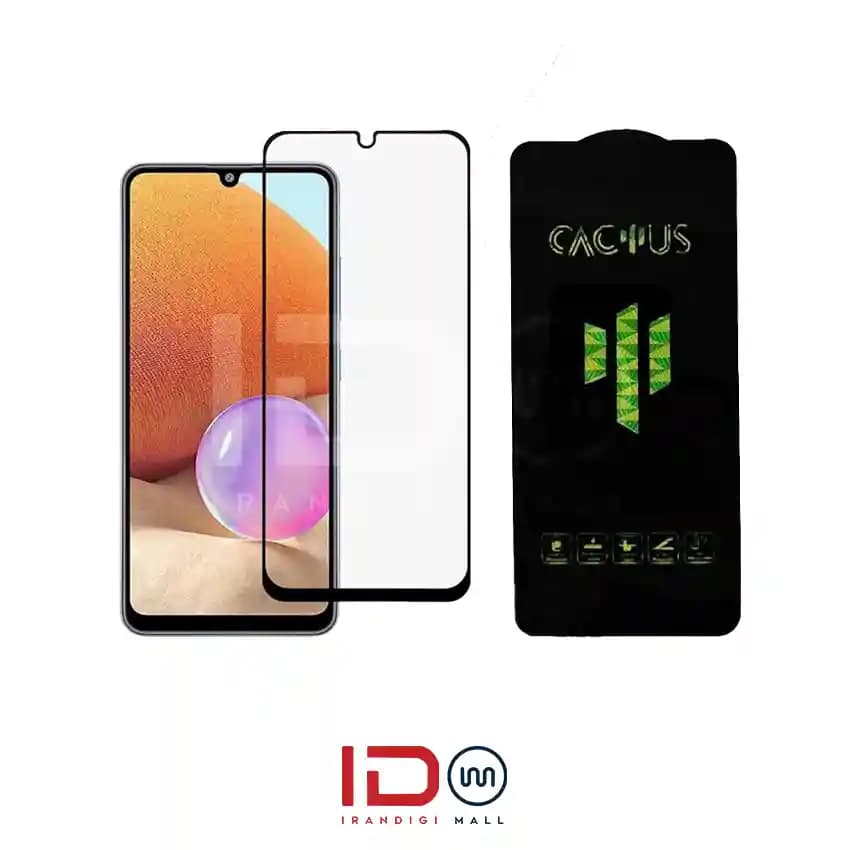گلس شیشه ای فول گوشی سامسونگ مدل Samsung Galaxy A32 برند کاکتوس