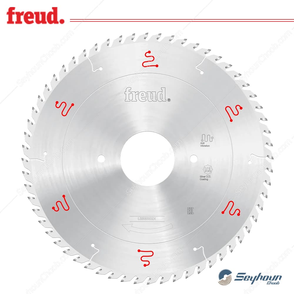 تیغ اره الماسه پانل بر قطر 30 سانتی متر 60 دندانه فرود مدل FREUD LSB30002X