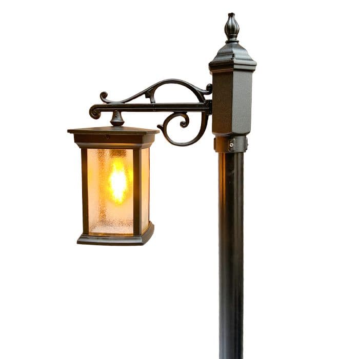 چراغ حیاطی مدرن تکشاخه مکعب