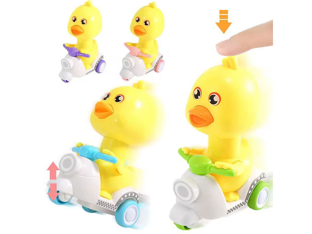 اردک موتور سوار فشاری اسباب بازی