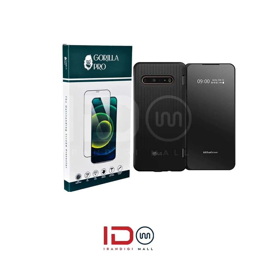 گلس و محافظ هیدروژلی (شفاف) بدنه گوشی ال جی مدل LG V60 ThinQ Dual Screen