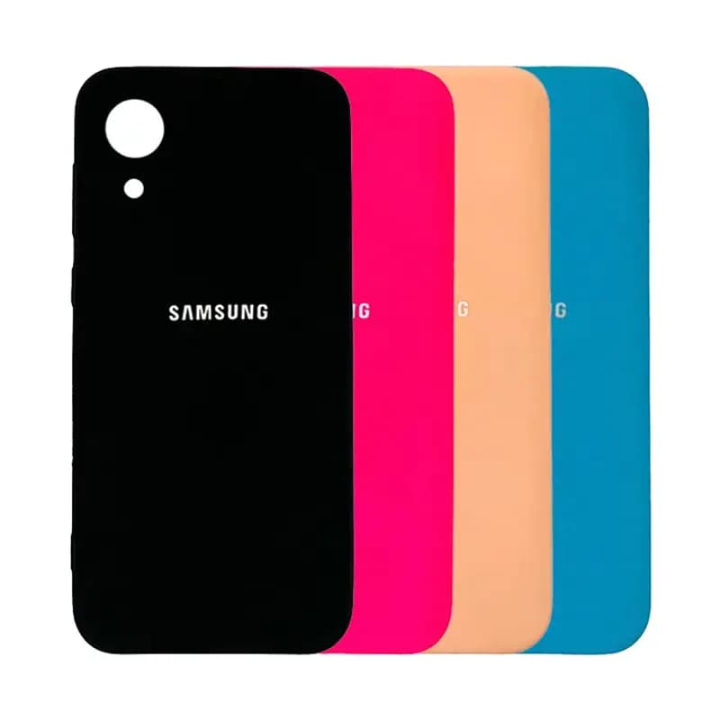 قاب سیلیکونی اصلی A03 Core با محافظ لنز