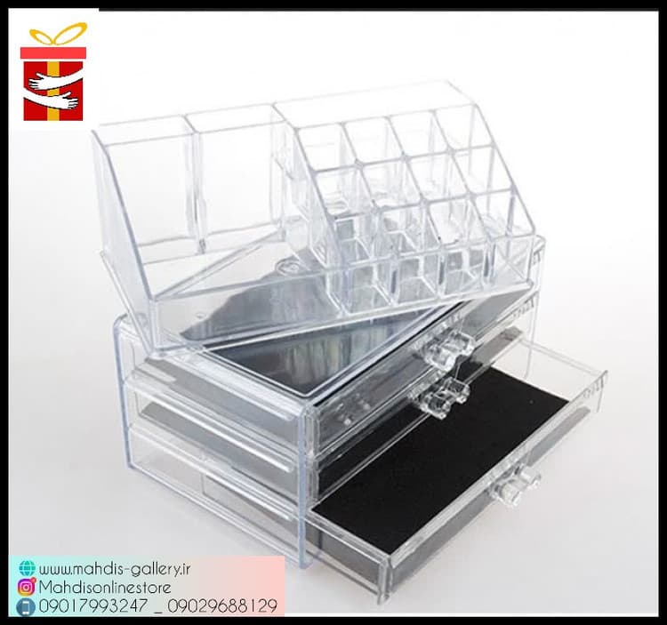 استند سه طبقه لوازم ارایشی