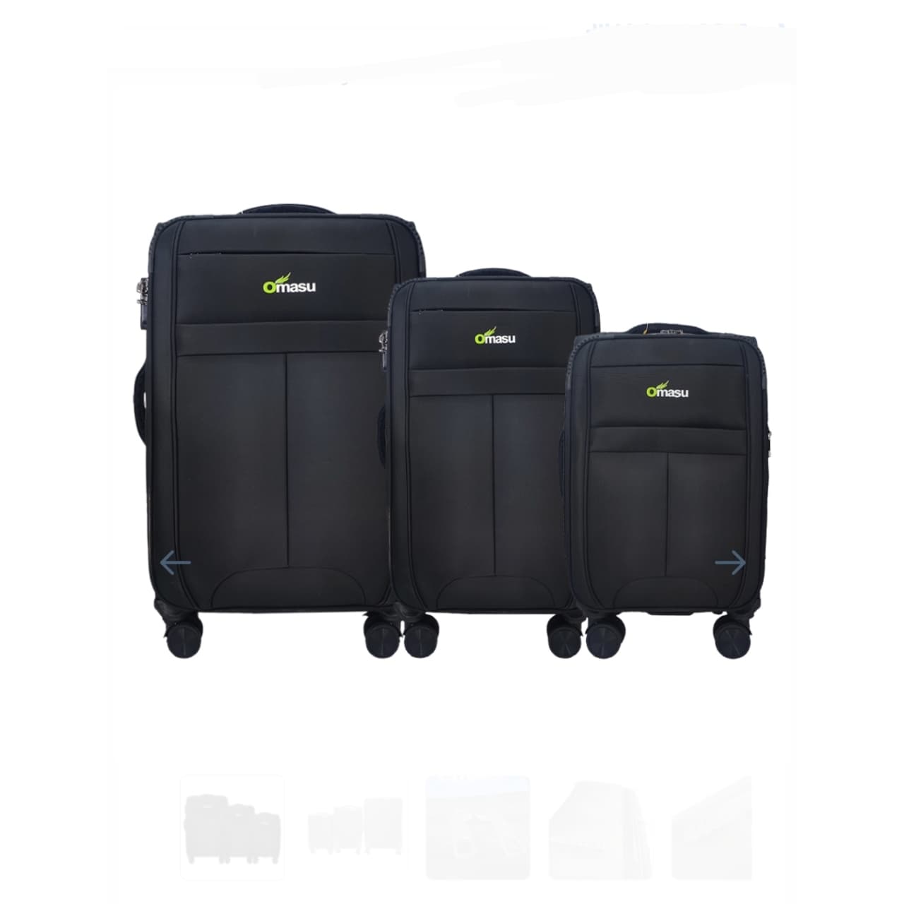 چمدان اوماسو طرح نگین مجموعه ۳ عددی