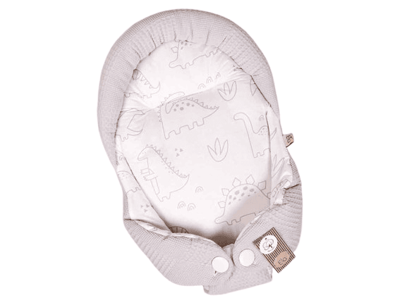 قنداق سوئیسی (آغوش گیر) نوزادی طرح دایناسور خطی طوسی الا ELA