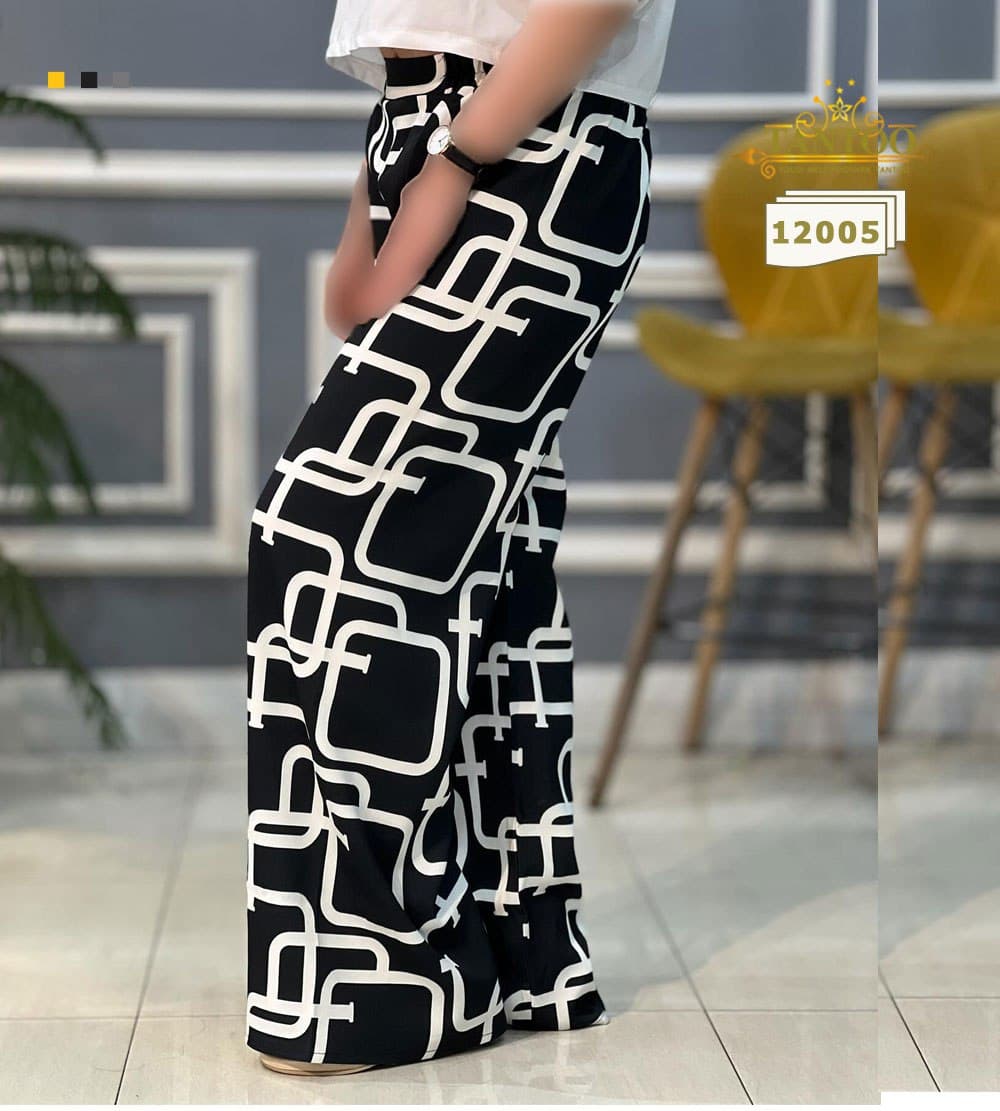 شلوار زنانه مجلسی سایز بزرگ کد ١٢٠٠۵