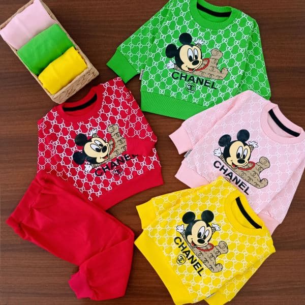 بلوز شلوار میکی chanel